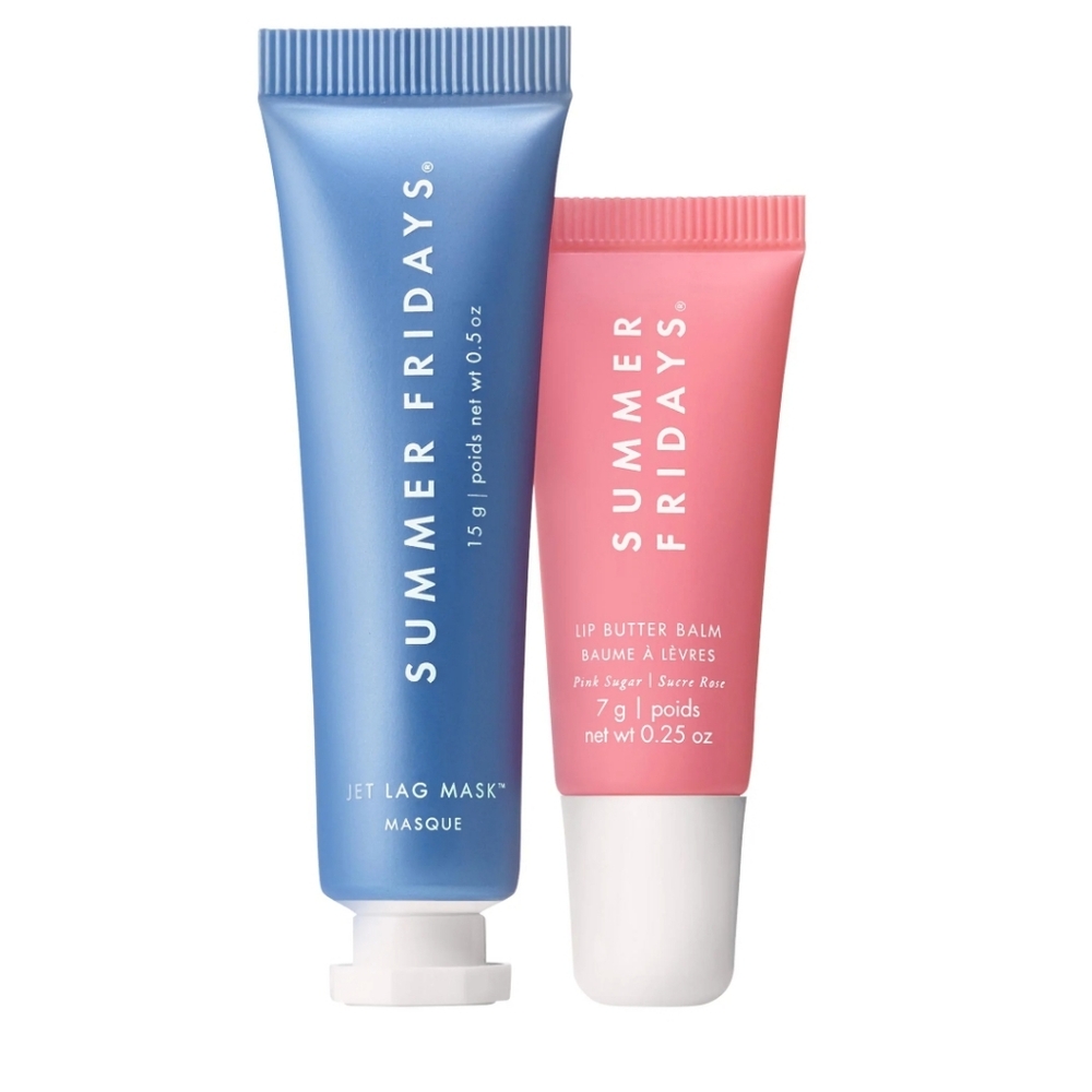 NIB Summer Fridays Bwauty Insider Jet Lag Mask + Moisturizer And Lip Balm Mini - Picture 2 of 4